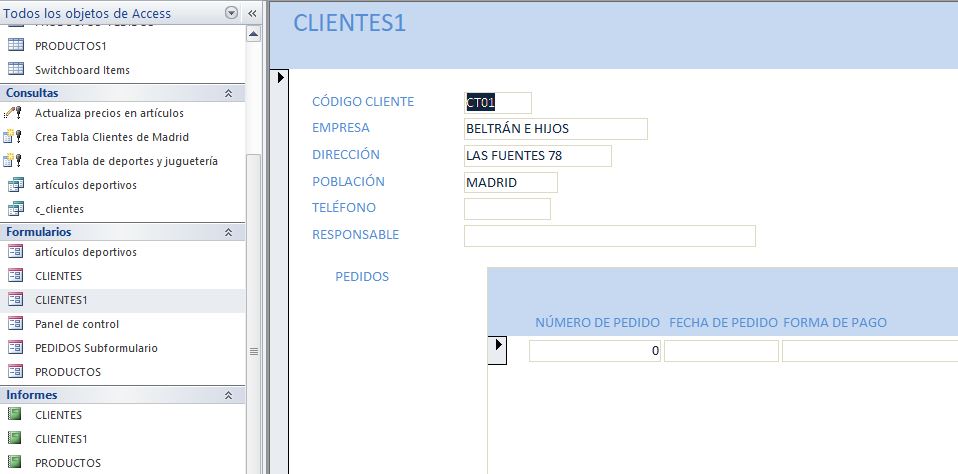 Base de Datos(Ofimática) 3 ACCESS base de datos