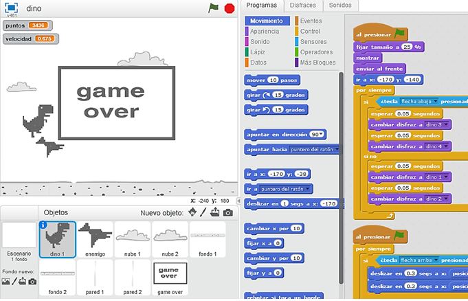 Programación de Videojuegos (Scratch) 2 SCRATCH programación de videojuegos
